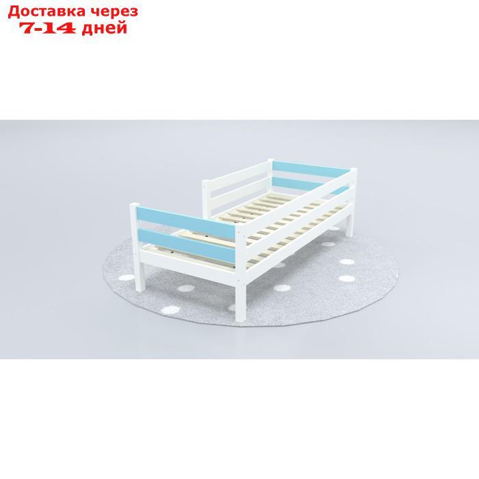 Кровать "Савушка"-03, 1-ярусная, цвет голубой, 90х200 - фото 2 - id-p227039873