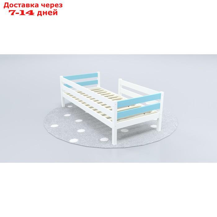 Кровать "Савушка"-03, 1-ярусная, цвет голубой, 90х200 - фото 3 - id-p227039873