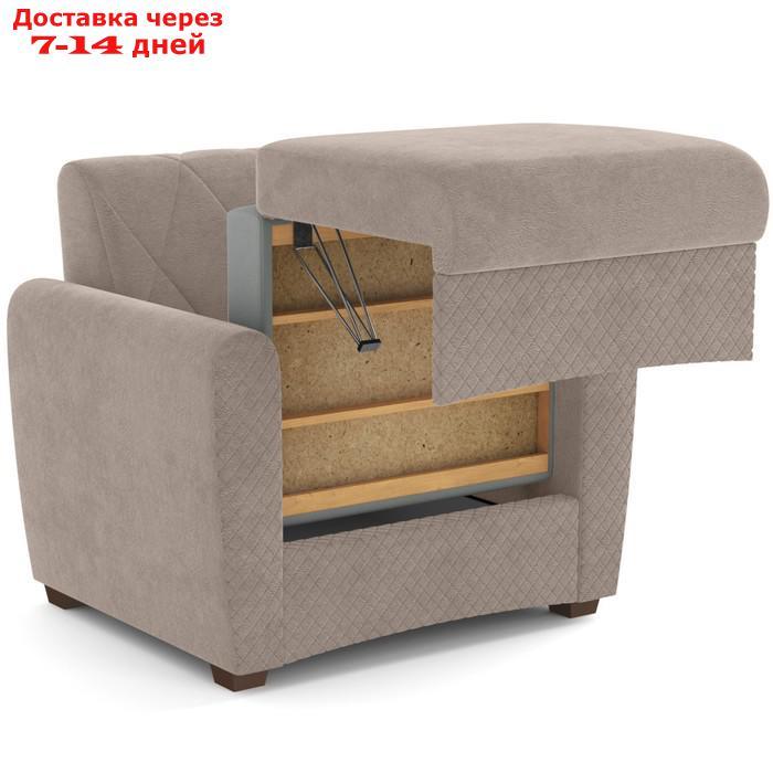 Кресло-кровать "Эдвин", велюр, цвет прага капучино - фото 2 - id-p227064629