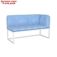 Угловой кухонный диван АСТИ-1400 сканди 14/ опоры белые