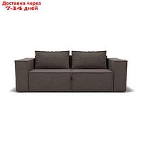 Прямой диван "Хилтон", механизм еврокнижка с релаксом, велюр, цвет гелекси лайт 005