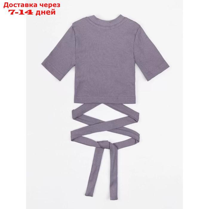 Топ для девочки с короткими рукавами на завязках Generation, рост 146 см, цвет фиолетовый - фото 6 - id-p227035324
