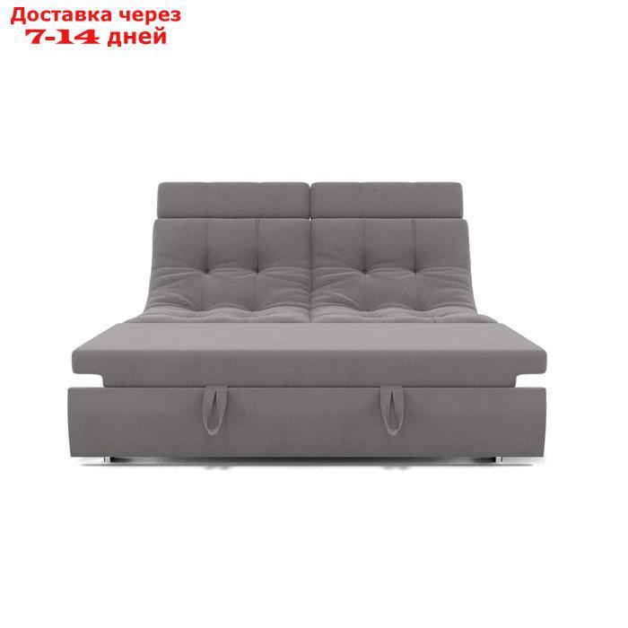 Прямой диван "Монако 1", механизм венеция, ППУ, велюр, цвет гелекси лайт 021 - фото 4 - id-p227064650