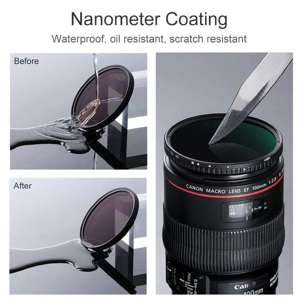 Светофильтр K&F Concept Nano-X ND8-128 77мм - фото 8 - id-p226745201