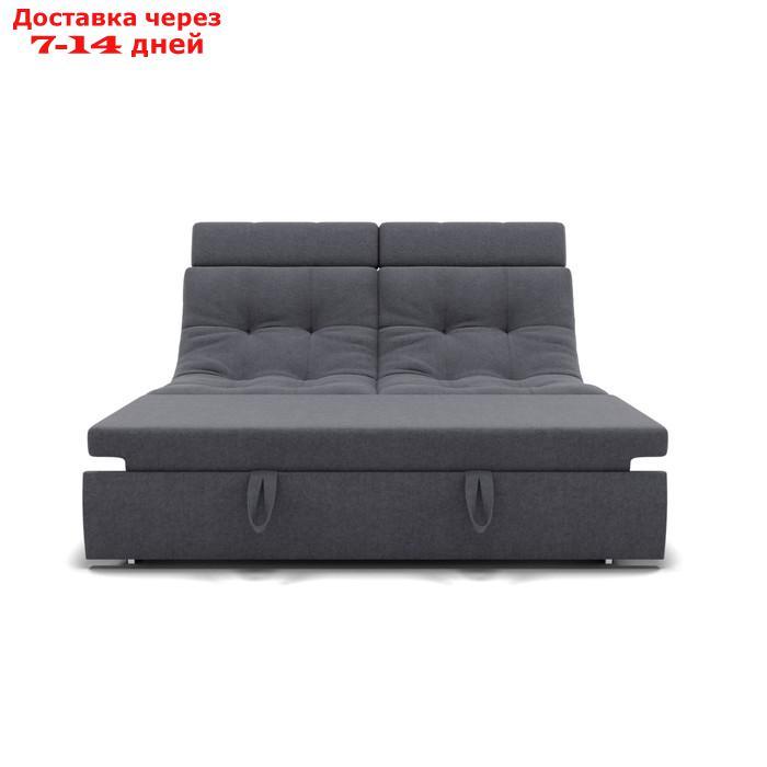 Прямой диван "Монако 1", механизм венеция, ППУ, велюр, цвет гелекси лайт 026 - фото 4 - id-p227064651