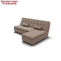 Угловой диван "Калифорния 2", механизм пума, угол правый, ППУ, велюр, гелекси лайт 023