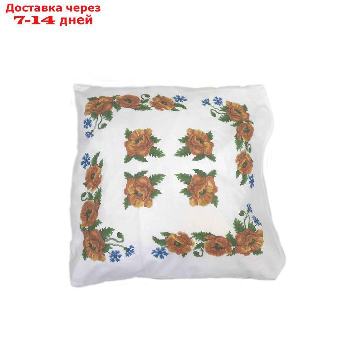 Набор для вышивки крестом наволочки на подушку "Маки" - фото 1 - id-p227041631