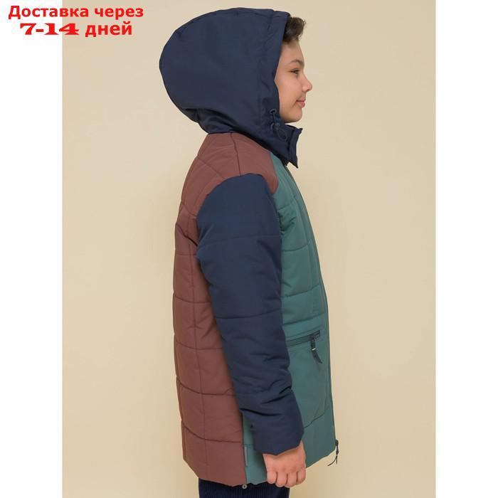 Куртка для мальчиков, рост 116 см, цвет зелёный - фото 5 - id-p227030918