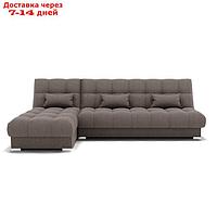 Угловой модульный диван "Фиеста 2", механизм книжка, велюр, цвет гелекси лайт 005