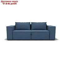 Прямой диван "Хилтон", механизм еврокнижка с релаксом, велюр, цвет гелекси лайт 022