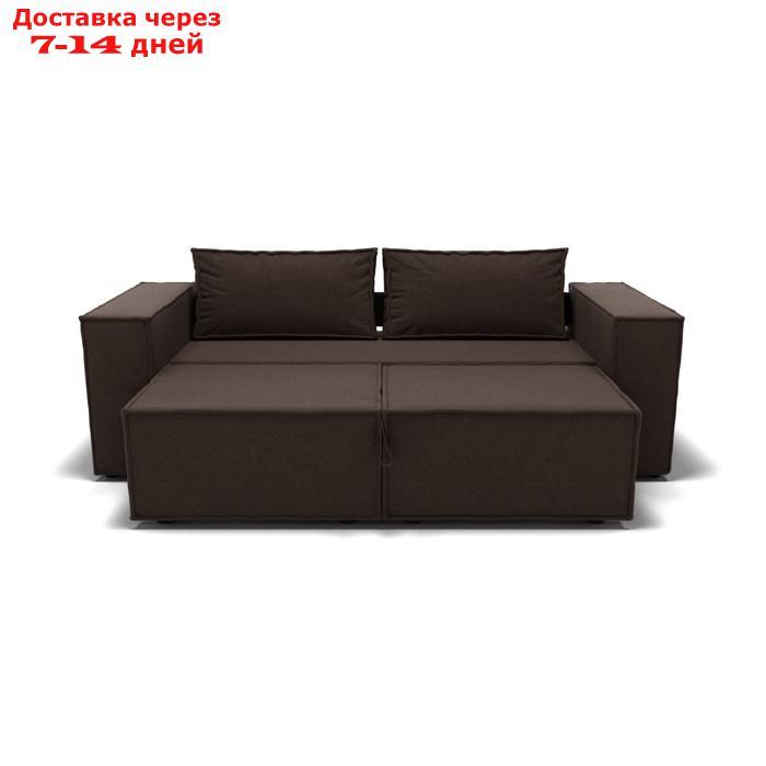 Прямой диван "Хилтон", механизм еврокнижка с релаксом, велюр, цвет гелекси лайт 004 - фото 2 - id-p227064700