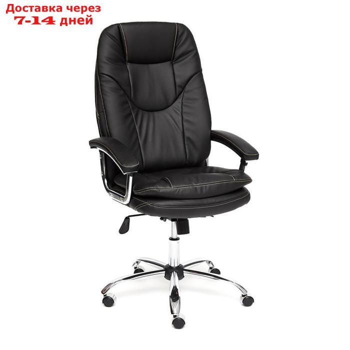 Кресло руководителя SOFTY LUX экокожа, черный, 36-6 - фото 1 - id-p227050902