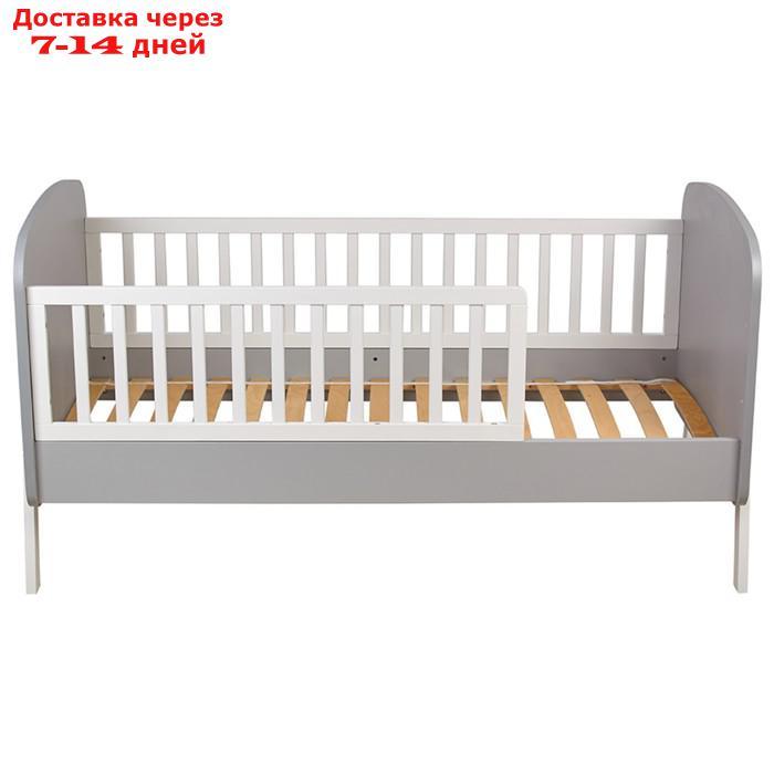Кровать детская Polini kids Mirum 2000, c ящиком, цвет серый-белый - фото 4 - id-p227011555