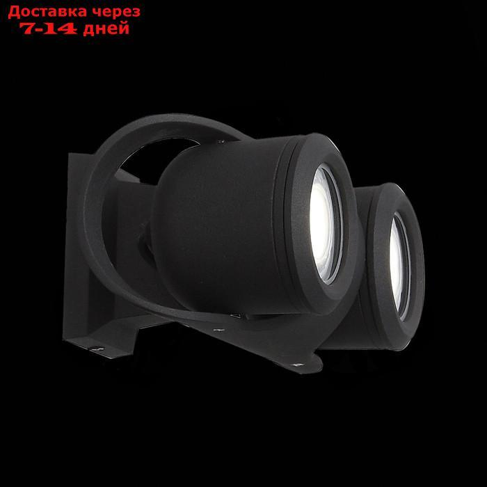 Светильник настенный G5,3 2x3W, 23,5x9 см, цвет чёрный, прозрачный - фото 8 - id-p227062816
