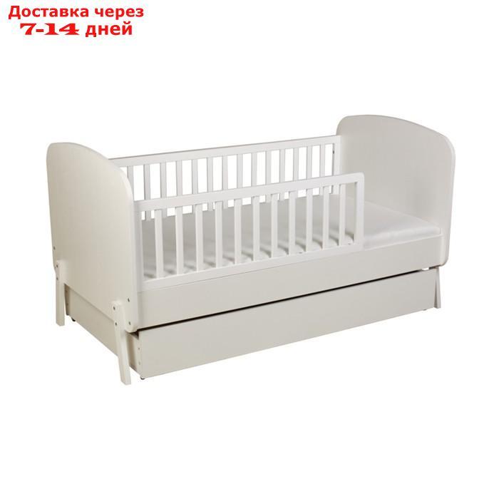 Кровать детская Polini kids Mirum 2000, c ящиком, цвет белый - фото 3 - id-p227011563