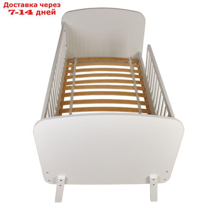 Кровать детская Polini kids Mirum 2000, c ящиком, цвет белый - фото 5 - id-p227011563