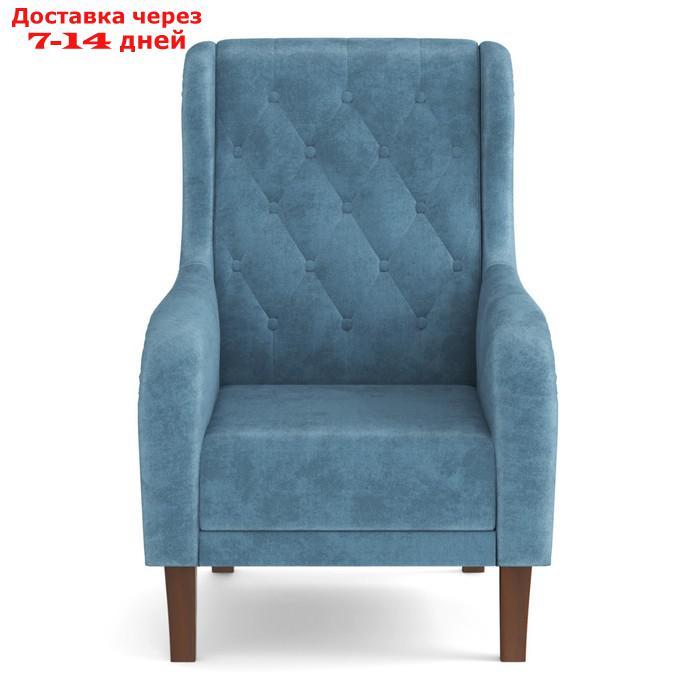 Кресло для отдыха "Амарант", велюр, цвет тенерифе дасти блю - фото 2 - id-p227064744