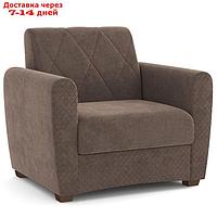 Кресло-кровать "Эдвин", велюр, цвет прага браун