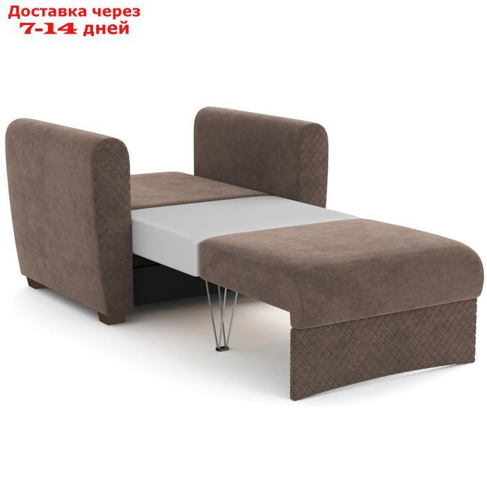 Кресло-кровать "Эдвин", велюр, цвет прага браун - фото 3 - id-p227064747