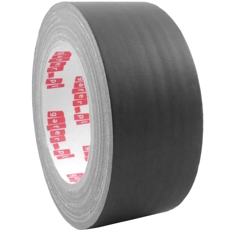Gaffer tape матовый MAX gafer.pl 50мм х 25мм Чёрный - фото 1 - id-p226742717