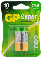 Батарейка щелочная GP Super AA, LR6, 1.5V, 2 шт.