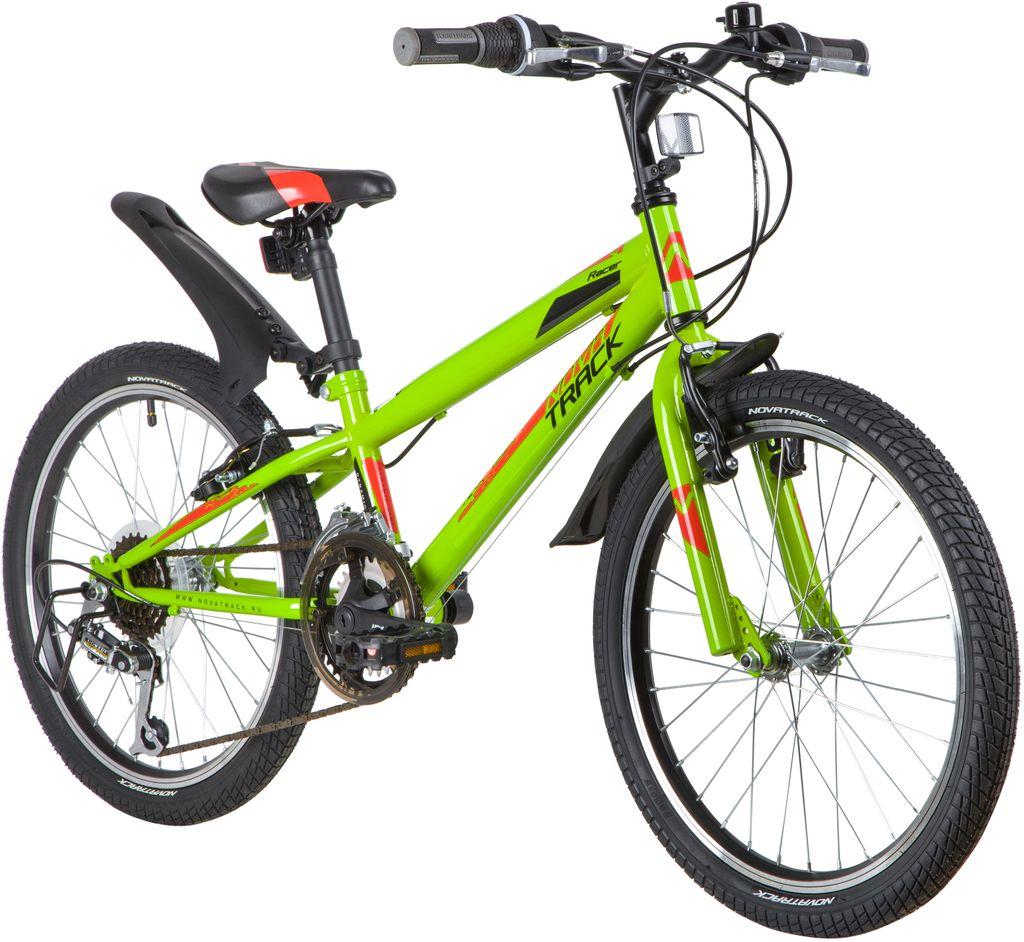 Велосипед NOVATRACK 20 quot; RACER 12.V, зелёный, сталь, 12 скор., Microshift/SunRun, V-Brake - фото 2 - id-p227288022