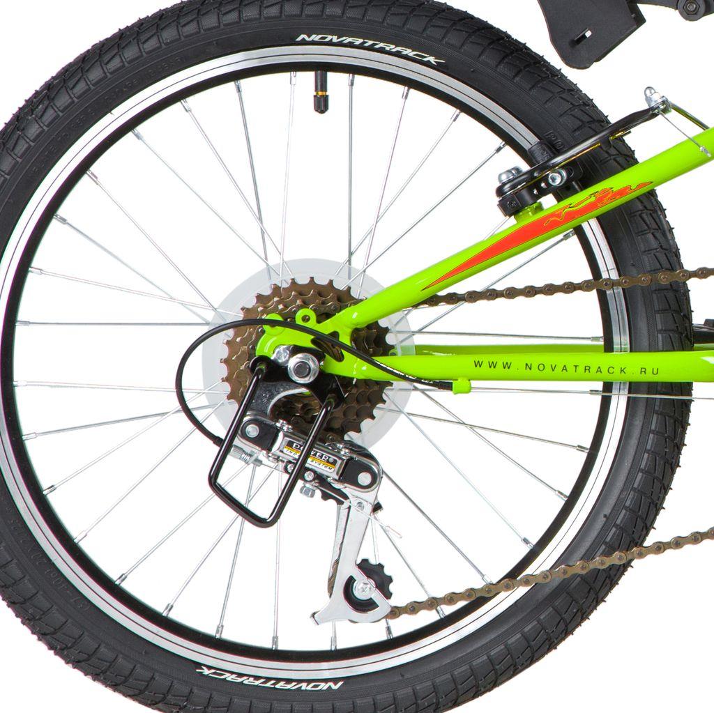 Велосипед NOVATRACK 20 quot; RACER 12.V, зелёный, сталь, 12 скор., Microshift/SunRun, V-Brake - фото 6 - id-p227288022