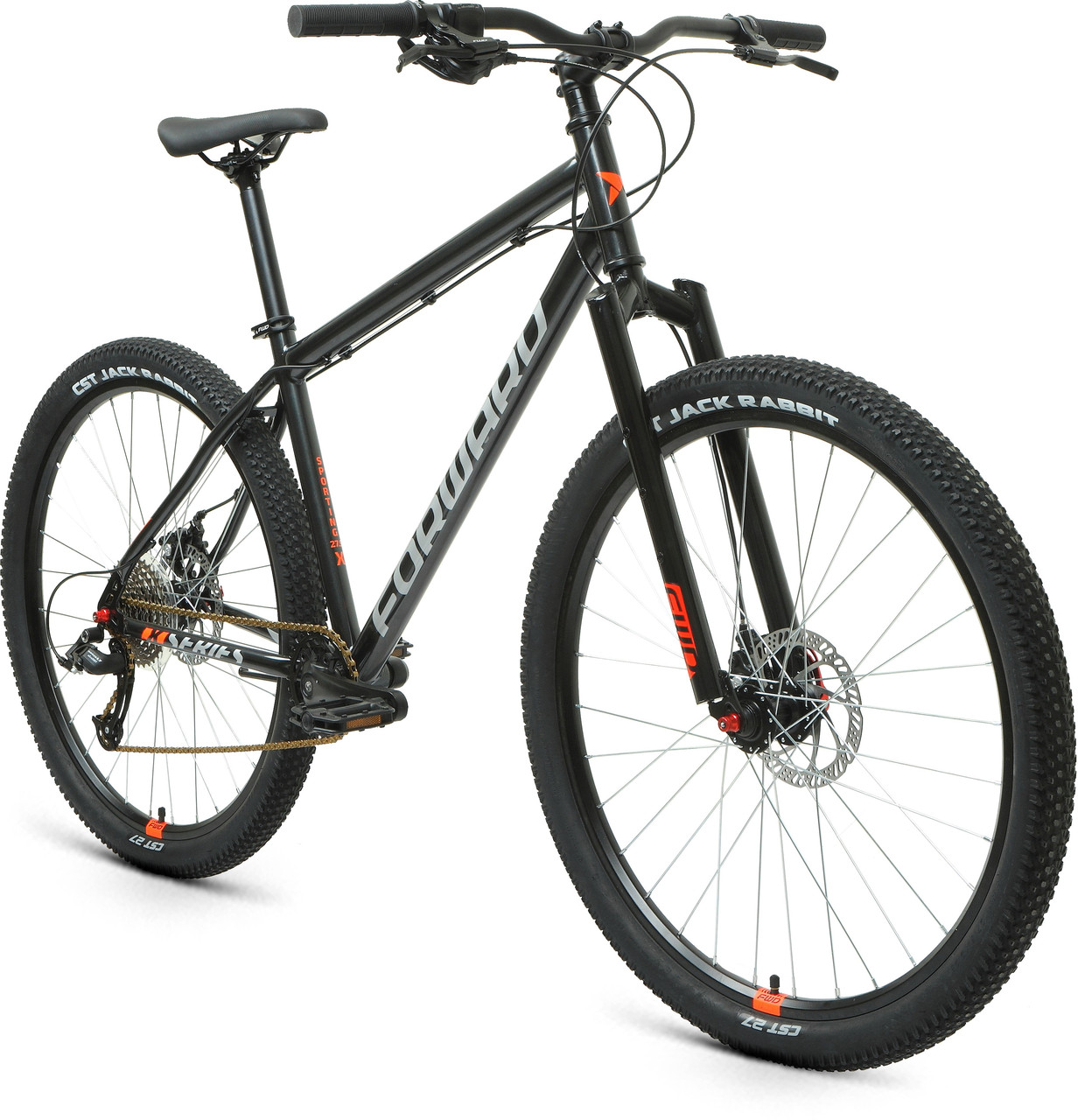 Горный велосипед хардтейл Forward SPORTING 27,5 X D (17 quot; рост) черный/оранжевый 2022 год (RBK22FW27884) - фото 2 - id-p227288031