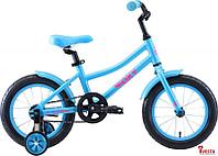 Детские велосипеды Stark Foxy 14 girl (бирюзовый/розовый, 2020)
