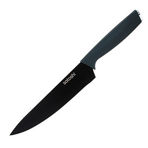 Нож кухонный шеф 20см, нерж.сталь с антиналип. покрыт., софт-тач, SATOSHI Орис, 803-366