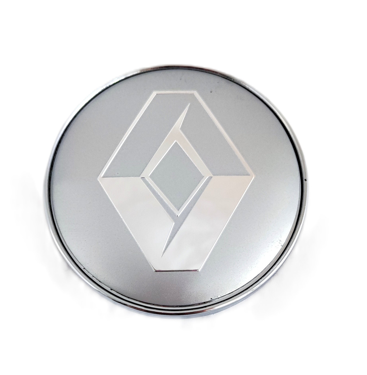 Заглушка литого диска RENAULT 60 / 56 мм серая NEW RENGR