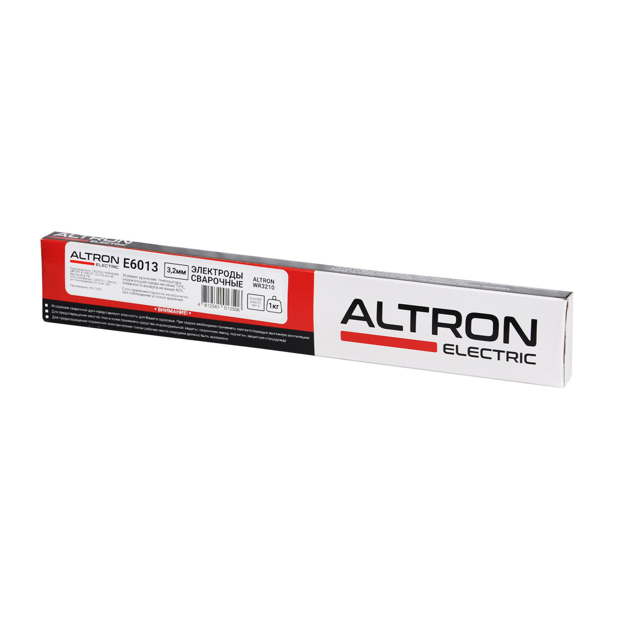 Электроды МР-3 ALTRON WR3210 ф 3,2мм, уп. 1,0 кг (аналог АНО-21, рутиловые, E6013) - фото 1 - id-p227242969