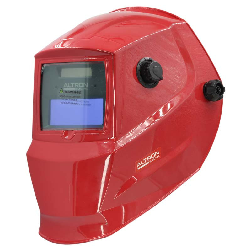 Сварочная маска ALTRON electric AE-500S с самозат. фильтром (1/1/1/2; 90х35мм; DIN 4/9/13, шлиф.) - фото 1 - id-p227242985