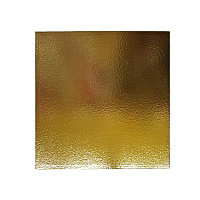 Подложка для торта квадрат золото/жемчуг 150х150 мм, 0.8мм