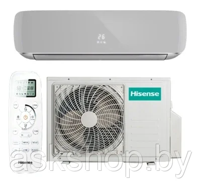 Кондиционер настенный Hisense SILVER CRYSTAL Super DC Inverter AS-10UW4RVETG01(S)  трубы 1/4 +3/8