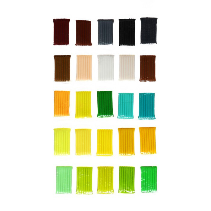 Пластика-полимерная глина запекаемая набор, BRAUBERG, 50 цветов х 20 г, с аксессуарами - фото 3 - id-p227293235