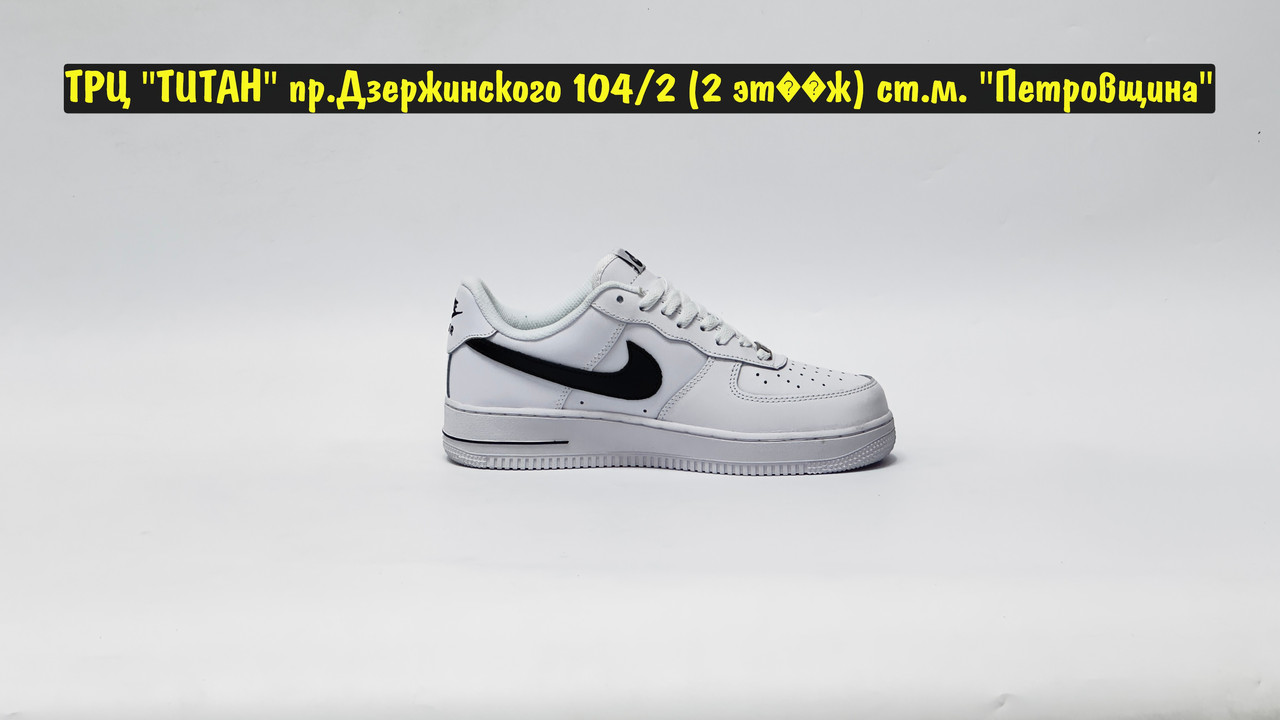 Кроссовки Nike Air Force 1`07 Low Classic White Black - фото 5 - id-p151443725
