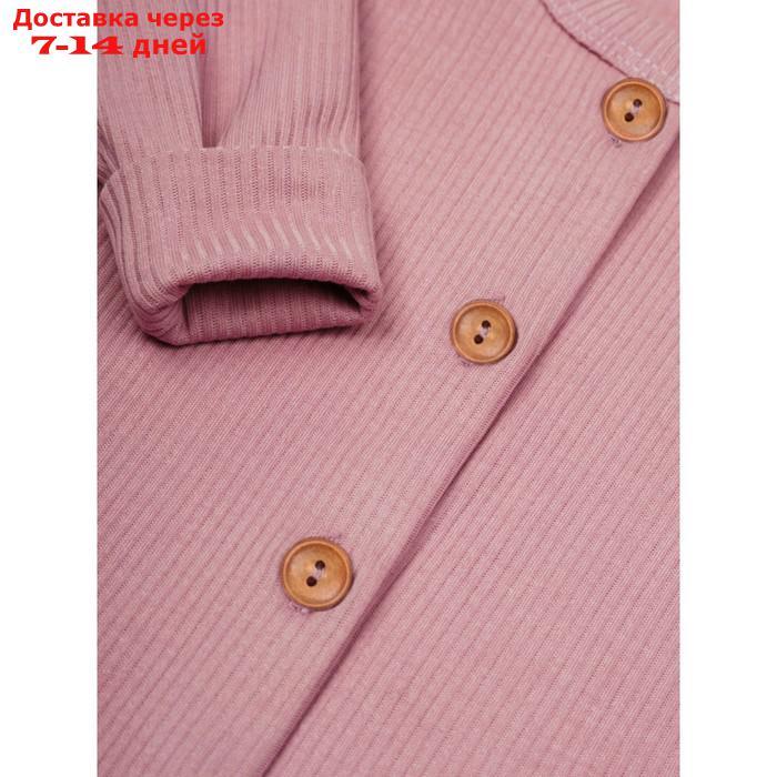 Комбинезон на пуговицах детский Fashion, рост 74 см, цвет розовый - фото 10 - id-p227024808