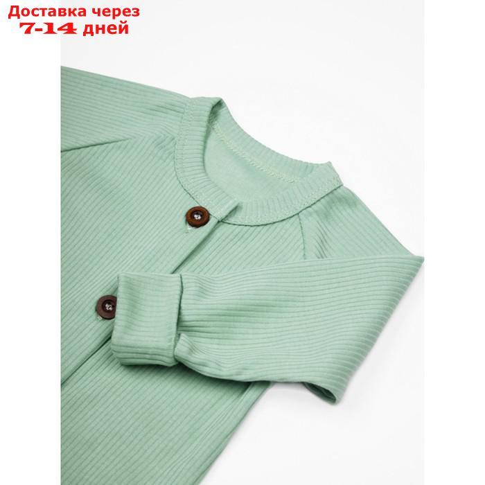 Комбинезон на пуговицах детский Fashion, рост 68 см, цвет зеленый - фото 9 - id-p227024809