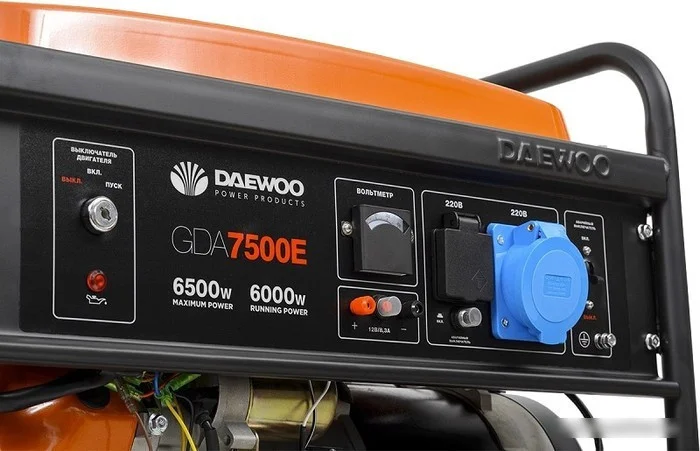 Бензиновый генератор Daewoo Power GDA 7500E - фото 5 - id-p227295884
