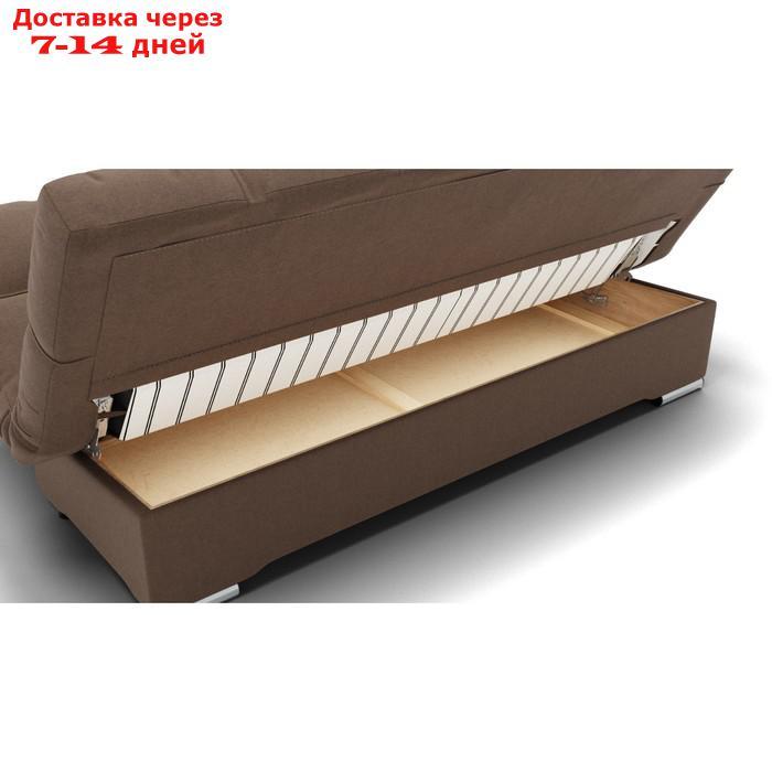 Прямой диван "Финка", механизм книжка, ППУ, велюр, цвет гелекси лайт 023 - фото 4 - id-p227064773