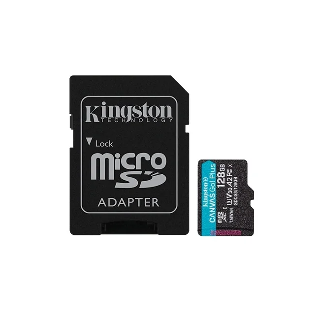 Карта памяти Kingston Canvas Go! Plus microSDXC 128GB (с адаптером) - фото 1 - id-p227296273
