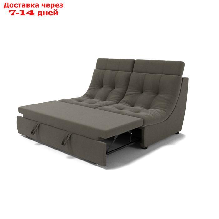 Прямой диван "Монако 1", механизм венеция, ППУ, велюр, цвет гелекси лайт 005 - фото 3 - id-p227064783