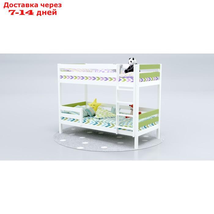 Кровать "Савушка"-01, 2-ярусная, цвет зелёный, 90х200 см - фото 5 - id-p227032426