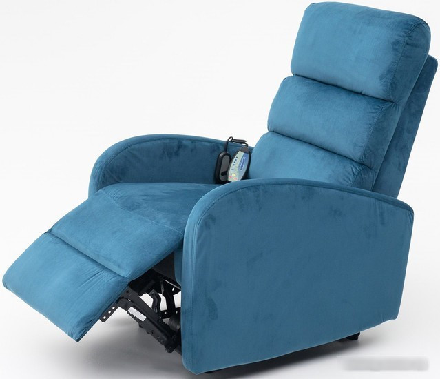 Массажное кресло Calviano 2165 (синий велюр) - фото 1 - id-p227294922