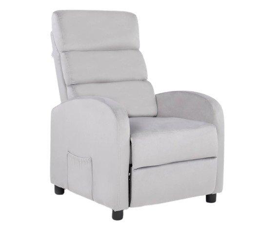 Массажное кресло Calviano 2166 (серый велюр) - фото 2 - id-p227294926