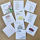 Набор открыток для букета "Любимой", 7,5*7,5 см, 10 шт