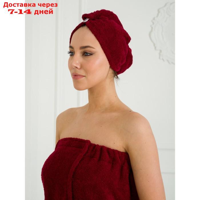 Набор для бани женский: чалма, парео, рукавица, размер S-L - фото 2 - id-p227039436