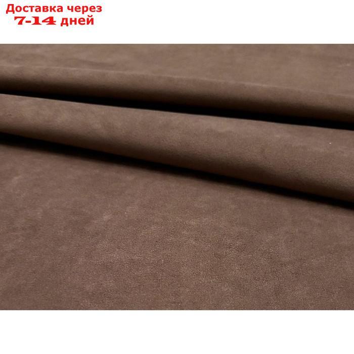 Угловой диван "Лига 004", механизм еврокнижка, правый угол, велюр, цвет коричневый - фото 2 - id-p227032612