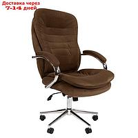 Кресло руководителя Chairman Home 795 ткань Т-14 N, коричневый